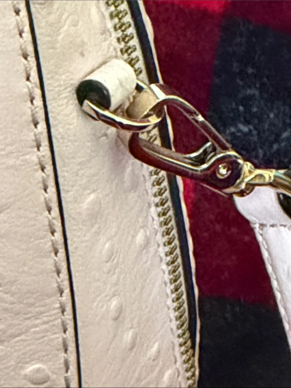 Kate Spade Riverside Street Ostrich Small Felix Satchel